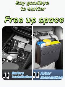 通用多功能汽车座椅靠背收纳袋，防水、防污、易清洁面料，厚实材质，无味，适用于汽车后座收纳袋，女士收纳整理器，旅行必备品，返校宿舍收纳