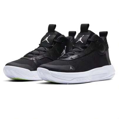 Nike Big Kids Basketball Shoes JORDAN Breathable Wear-Resistant Outdoor Sports Shoes Youth Student Competition Training Shoes