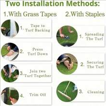 1 Pc Evergreen Artificial Grass Mat, Interlocking Turf For Indoor/Outdoor Decoration, Garden, Playground, Party, Pet Training, Backyard Landscaping