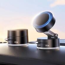 [ Adjustable Phone Holder ]1, Multi Angle Rotating Car Phone Holder | Vacuum Suction Cup, Magnetic, Portable, Stable, Foldable, Telescopic Design, Suitable For General Scenarios, Black/ White/ Pink