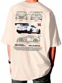 Camiseta GTR GRAN NISMO FC Camisa Basica Algodão Manga Curta premium - Branco - Visão 1