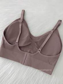 Basic Bra With Straps And Removable Premium Comfort Pads - Sutia Import - 中紫紅色 - 查看 3