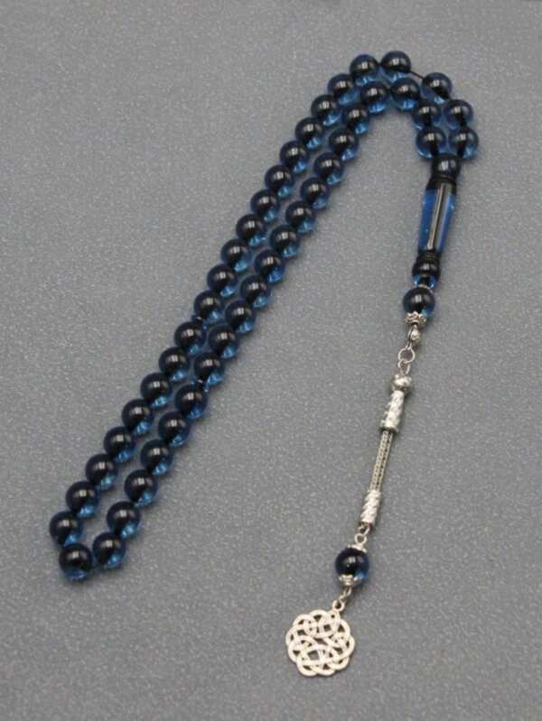 1 pieza Pulsera de 33 cuentas de oración de resina de 10 mm, de estilo árabe elegante y versátil, accesorio de lujo de resina colorida
