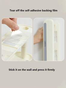 1pc White/Gray/Black Clothes Hanger Storage Rack, No Punching Storage