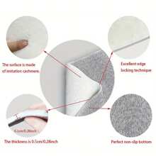 1 pieza Felpudo de entrada/baño/cocina/lavandería con estampado de esqueleto de Halloween y flores, de base de TPR y apariencia de lana sintética, para decorar el ambiente festivo, el hogar, fiestas, bodas y comedores