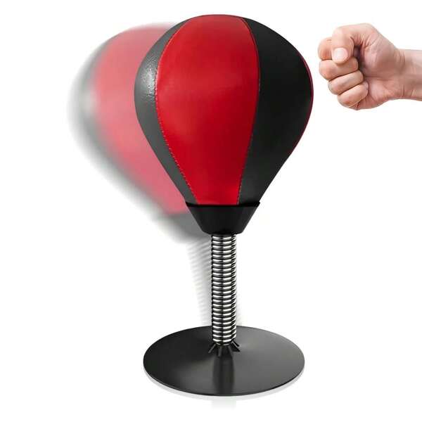 Desk Punching Bag, Desk Punching Bag Stress Relief,Table Top Games, Junior Beginner Party Favors(1 Pc With Air Pump) - Boxing Speed Ball Sporting Goods, Office Stress Reliever