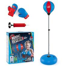 GOFLAME Punching Ball Height Adjustable (122-154cm) Stand Box Fightball Set - Blue - View 1