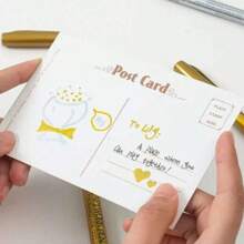 4pcs/2pcs/1pc Set Elegant Gold & Silver Calligraphy Pens With Waterproof Glitter Ink, For Writing Wedding, Birthday, Mother's Day Cards, Thankfulness Letters To Mom, Invitations, Envelopes, DIY Crafts, Invitation Pens, Markers