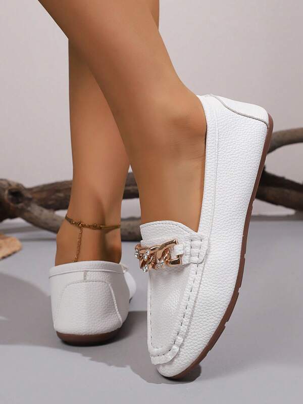 Women's 2025 New Versatile Flat Slip-On Loafers, Soft Bottom Comfortable, Spring/Autumn