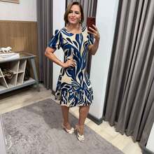 Vestido Midi Barrado plissado  Estampa total  Padrão Texturizado  Floral    Tecido    Nó  Botões na frente  Drapeado  Plissado  Plissado    Praia  Noite  Casamento  Escritório  Festa de aniversário  Festa do chá de bebê  Night  Trabalhar  Formal e Noturno