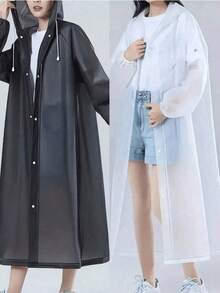 1pc Thickened Outdoor Sports Full Body Waterproof Raincoat, Long Sleeve Rain Jacket For Adults Cycling Hiking Fashion Poncho,Spring Summer Picks,Brides Maid Gifts,Room,Bedroom Decor,Beach,Travel,For Men,For Women,Vacation,Cute Stuff - Multicolor - View 9