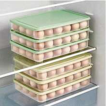 24槽鸡蛋收纳盒，冰箱食品容器，便携式野餐鸡蛋架，塑料鸡蛋盒