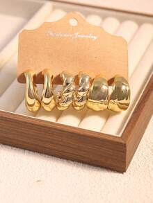 18 件金色波西米亚风格耳环套装，是送给家人和朋友的绝佳节日礼物