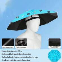 1个，可折叠伞帽，直径21英寸，防水彩虹钓鱼头饰，适合户外派对、海滩徒步、高尔夫、旅行、钓鱼、园艺、海滩、露营、聚会、春夏精选、伴娘礼物、房间、卧室装饰、海滩、旅行、男女皆宜、度假、可爱小物、母亲节礼物、卧室装饰、花园、厨房装饰、夏季、海滩、旅行必备、房间装饰、软萌、毕业季 - 彩色 - 查看 7