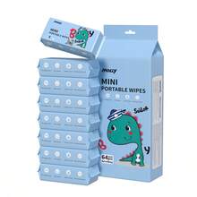 Daily Cleaning Mini Wet Wipes, Small Portable Wet Tissue, Hand & Mouth Cleaning Wet Wipes - Multicolor - View 4