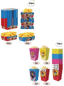 Paw Patrol Paw Patrol Themen Popcorneimer, Verpackungseimer, Popcornbox, Snackbox, Verpackungsbox, Faltbox, Pommes Box, Feierlichkeiten Themen Essensbox, Weihnachten, Erntedankfest, Halloween, Schulstart, Abschlussfeier, Tagungsausstattung