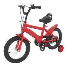 Bici per bambini 12 pollici, 12 pollici, bici per bambini per bambine e bambini, da 3 a 6 anni, bici regolabili con rotelle di allenamento, cuscino in schiuma