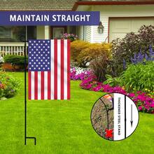 Garden Flag Holder Stand, Thickened Pole Sturdy And Straight Premium Yard Flag Holder Weather-Proof Metal Flagpole For American Flag, Christmas Garden Flag, Outdoor Garden Decor Decoration - 1 PC, No Access - View 1