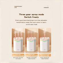 2L Large Capacity 3-Nozzle Humidifier With USB Aroma Diffuser Function, Suitable For Indoor Decoration. The 3-Nozzle Design Provides Abundant Mist To Maintain Humidity And Bring Fresh Air. Applicable For Bedroom, Car, Living Room, Study, Etc. - Multicolor - View 10