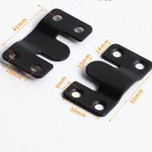 10 sets de supports de fixation d'images emboîtables, pinces en acier inoxydable pliées en Z avec 40 vis - Supports muraux ultra-résistants pour grands cadres, connecteurs de meubles, supports de canapé et de tête de lit, solution de fixation d'images | Design emboîtable | Pinces en métal durables, quincaillerie de fixation d'images