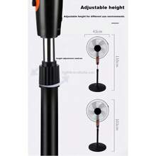 AMAZING VISION Ventilador de pared-16 pulgadas-5 aspas de ventilador-ventiladores de pared de 3 velocidades,,ventiladores de pared con cabezal móvil para uso doméstico - Tipo de Enchufe A USA (110-127V) - Ver 4