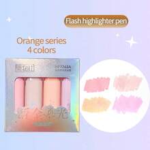 1 支闪光荧光笔，闪亮彩虹色银河沙色荧光笔，适用于日记、笔记、涂色和绘画，适合返校 - 閃光螢光筆 - 查看 21