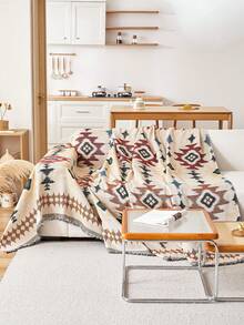 1 chiếc chăn sofa phong cách Bohemian - Phù hợp cho mọi mùa, an toàn cho thú cưng, chăn phủ bụi sofa có tua rua - Dùng cho phòng khách, nhà bếp - Có thể giặt máy, chăn sofa - Đỏ - Xem 6