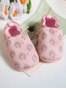 0-2 Years Old Baby Soft Bottom Toddler Shoes, Hedgehog Pattern Flat Shoes, Anti-Slip Breathable Infant Prewalker Shoes, Spring/Summer Slip-On Soft Bottom Shoes, Cute Crawling Shoes For Baby Girls