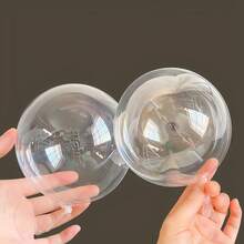 10/30/50/100pcs 5-Inch Clear Party Balloons - Elegant Transparent Decor For Weddings, Engagements, New Year's, DIY Crafts & More - No Power Needed - Perfect For Gatherings, Dances & All Seasons, Birthday Balloons