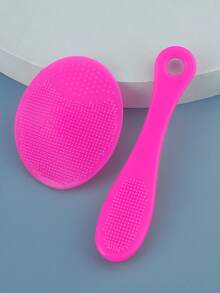 فرشاتان من السيليكون لتنظيف الوجه والأنف، فرشاة تنظيف الوجه يدوية للتنظيف العميق والتقشير - فرشاة تنظيف الوجه ناعمة، لطيفة، مناسبة لجميع أنواع البشرة، تزيل الرؤوس السوداء - متعدد الألوان - مشاهدة 12