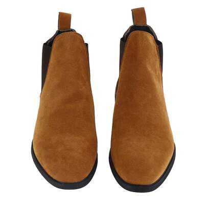 Botines Hombre en, Botines Tobilleros Cómodos Antideslizantes, Zapatos Casuales Amarillo Mostaza Talla 42 (260mm / 10.2in)