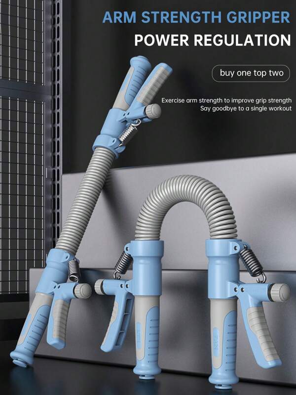 2-In-1 Adjustable Grip Strengthener & Forearm Exerciser, Multi-Function Arm Strength Trainer For Home Use, Unisex