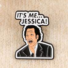 1pc Creative English Letter Cartoon Metal Brooch, Can Be Used As Jewelry, Badge Or Clothing Brooch - NR11114 - View 3