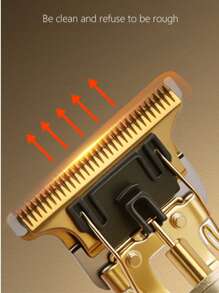 Kemei KM-T9 Hair Clippers For Men,Cordless Electric Hair Trimmer And Beard Shaver,T Blade Zero Gapped Edgers Clipper Hair Cutting Kit,Rechargeable,Gift For Father&Gift For Men,Type C-USB