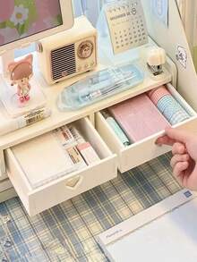 桌面增值架带抽屉显示器支架办公室学生桌收纳架木质电脑笔记本电脑增高支架收纳架ins桌面增值架带抽屉学生桌收纳架多功能展示架家用办公桌配件桌面增值架带抽屉电脑笔记本电脑增高支架收纳架木质显示器支架办公室学生桌收纳架