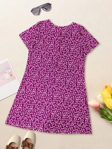 时尚轻盈优雅碎花连衣裙，百搭实用，适合休闲、度假、工作、居家、旅行，也可作睡衣穿着，尺码齐全。