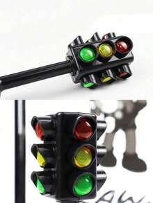 交通信号灯玩具模型，场景模拟，仿真交通信号灯路标玩具，互动人行横道信号灯道路信号模型，创意新奇道路意识玩具，无需电力，建筑派对，桌面玩具，新年礼物 - 彩色 - 查看 7