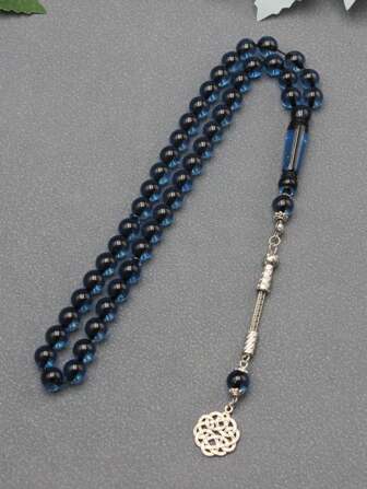 1 pièce Bracelet de perles de résine en forme d'arbre de 45 pièces de 10 mm, bijoux de résine de luxe colorés et polyvalents de style arabe