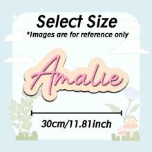 1 pièce Plaque de nom en bois personnalisée, nom personnalisé, cadeau personnalisé, plusieurs options de couleurs, style traditionnel, à fixer au mur, sans alimentation électrique, décoration unique pour la chambre, fait main, durable et longue durée, convient pour la Fête des enfants, fête, anniversaire, mariage, remise de diplôme, Noël, cadeau décoratif personnalisé