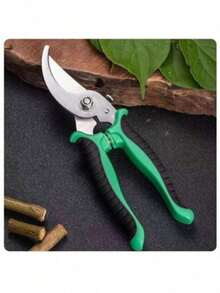 1pc Stainless Steel Pruning Shears, Garden Scissors For Outdoor Use - Black - View 8