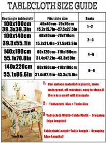 Mantel rectangular de PVC resistente al agua con estampado de limones, mantel de primavera y verano resistente a las manchas, que se puede limpiar y no se arruga, para uso en interiores/exteriores, picnic, BBQ, comida, fiesta