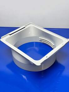 5.9-Inch Portable Air Conditioner Exhaust Hose Connector - Mobile AC Unit Pipe Extension With Easy-Access Slit & Sturdy Design - White Plastic Hose Extension Accessory For Home & Vehicle Use, Portable Air Conditioner Hoses, Durable Construction