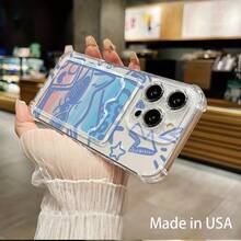 Funda transparente para teléfono con ranura para tarjetas, compatible con phone 16, 15, 14, 13, 12 y 11 - Colores mixtos 1 - Ver 2