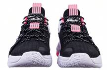 Light Crazy 2 Slip Resistant Durable Mid Top Basketball Shoes Black Pink White Sneakers Men 112141640S-2 - Multicolor - View 4