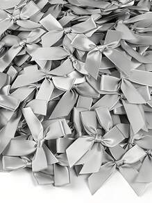 50pcs/Pack Silk Satin Ribbon Bows, Used For Gift Packing Decoration, DIY Hair Clips & Headbands, Gift Baskets, Birthday Packages, Holiday Decorations, Office Decor, Wedding Decor, Bridal Shower Decor, Cake Decorations, Party Supplies, Clothing, Shoes, Bags, Lingerie Accessories, Garment Trims