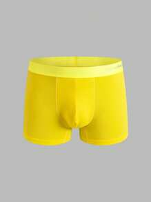 2件装男士棉质平角内裤，黄色 - 黃色 - 查看 3