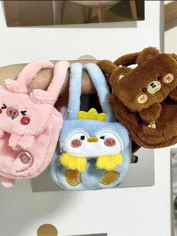 Cartoon Animal Style Handgemaakte 17cm Poppenrugzak Leuke Mini Poppenkleding Accessoires Poppenkatoenen Poppentas Accessoires Voor Labubu 15cm/20cm Poppen