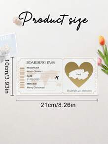 Customized Personalized Scratch Cards, Boarding Passes, Vacation Scratch Cards, Surprise Travel Scratch Cards, Vacation Gifts, Surprise Vacation Destinations, Gifts For Vacation Parties - Multicolor - View 4