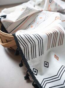 Bubaba 1 pieza Cortina de lienzo con estampado retro floral multicolor con flecos, disponible en una variedad de tamaños, adecuada para dormitorio, sala de estar, cortina transparente o semi-transparente, divisor de habitaciones, cortina corta para ventana de cocina