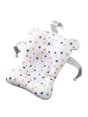 Baby Bath Seat Support Mat Foldable Bath Tub Pad Chair Newborn Bathtub Pillow Infant Anti-Slip Soft Comfort Body Cushion
